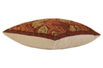 Chrysanthemum Brown Belgian Cushion Cover