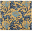 Anemone Blue Gold Belgian Cushion Cover