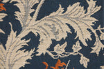 Anemone Blue Rust Belgian Cushion Cover