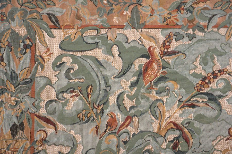 Animals with Aristoloches Light French Tapestry Cushion