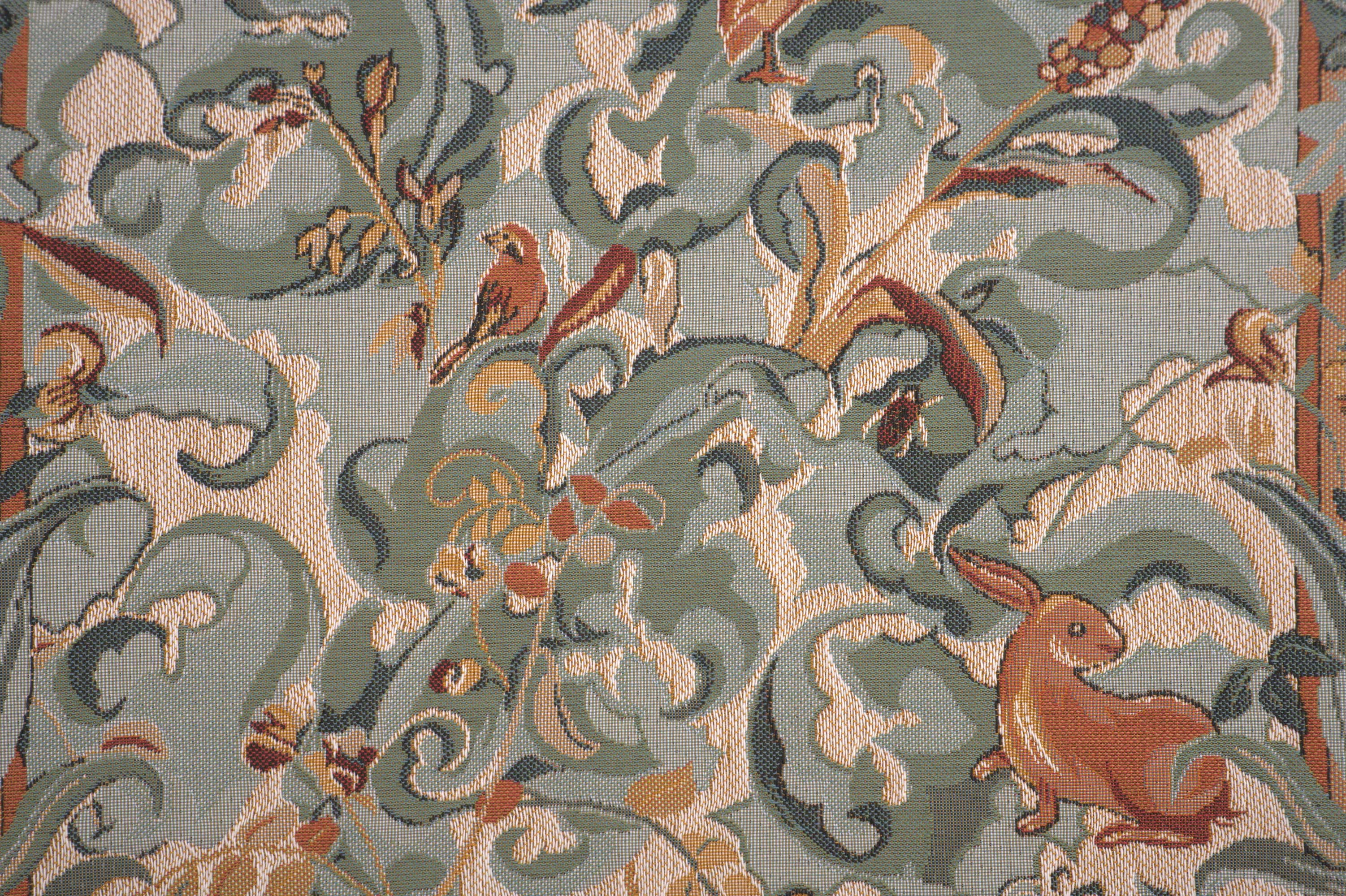 Animals with Aristoloches Light French Tapestry Cushion