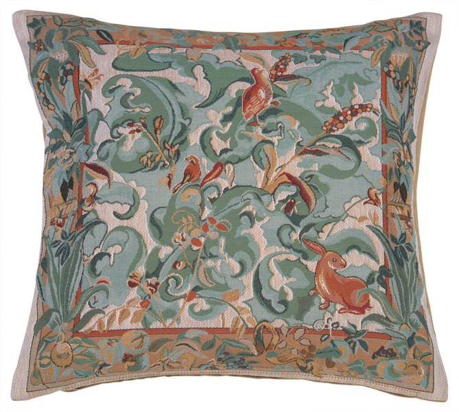 Animals with Aristoloches Light French Tapestry Cushion