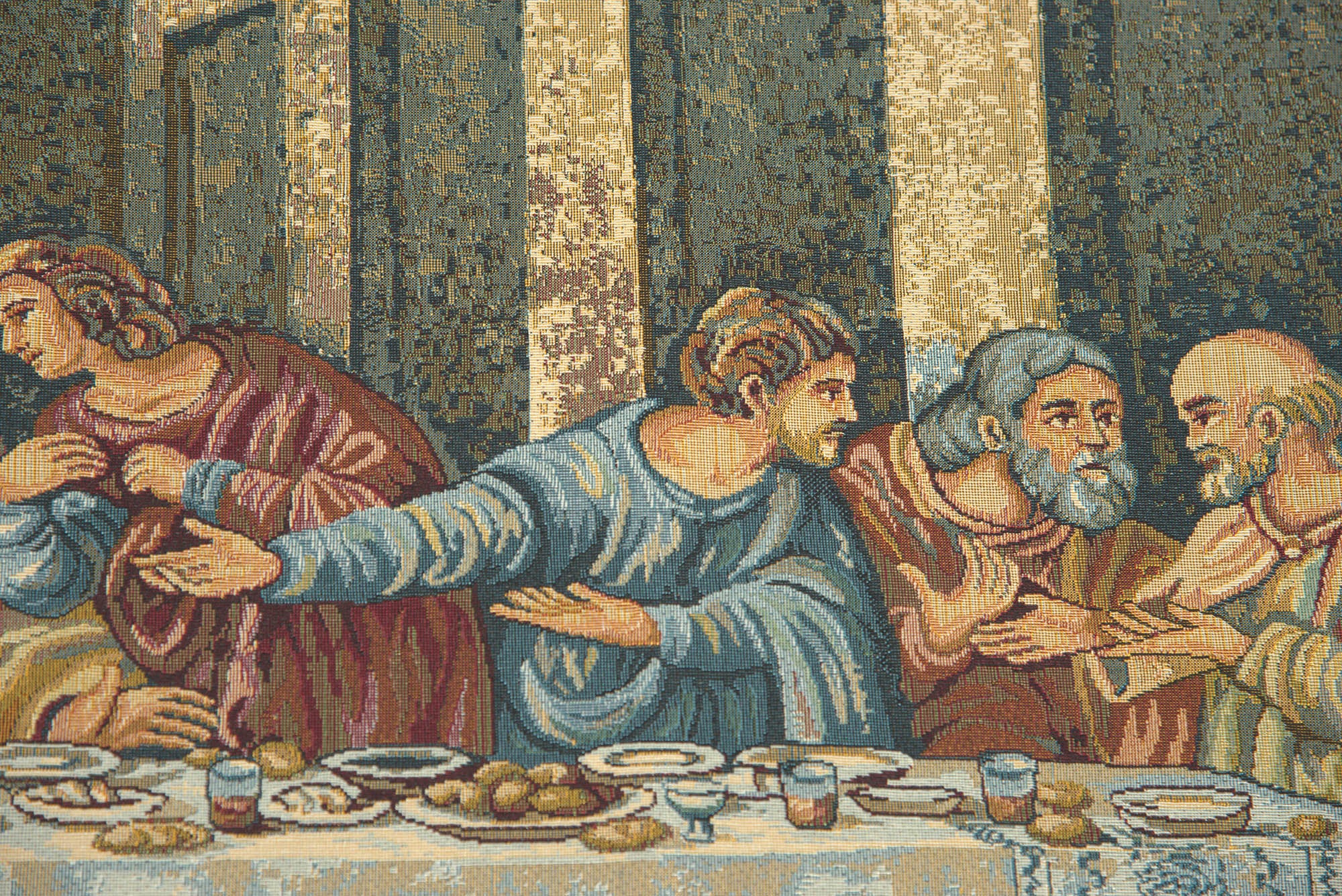 Last Supper III Italian Tapestry Wall Hanging