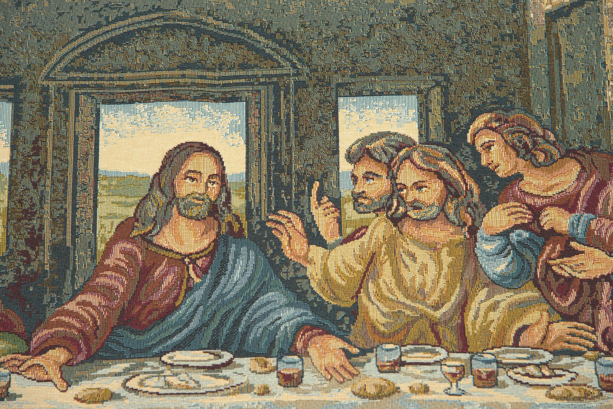 Last Supper III Italian Tapestry Wall Hanging