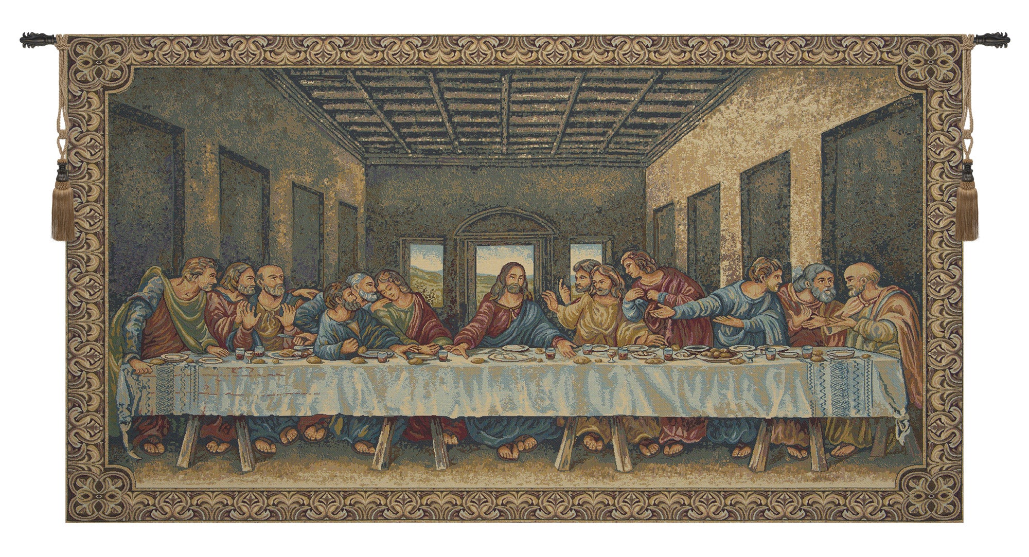 Last Supper III Italian Tapestry Wall Hanging