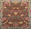 Roses and Birds Red French Tapestry Cushion