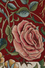 Roses and Birds II Red French Tapestry Table Runner