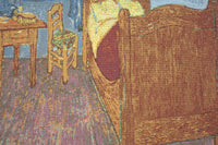 Van Gogh's La Chambre European Cushion Cover by Vincent Van Gogh