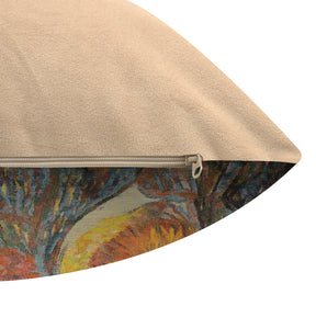 Van Gogh's Self Portrait with Straw Hat Large European Cushion Cover