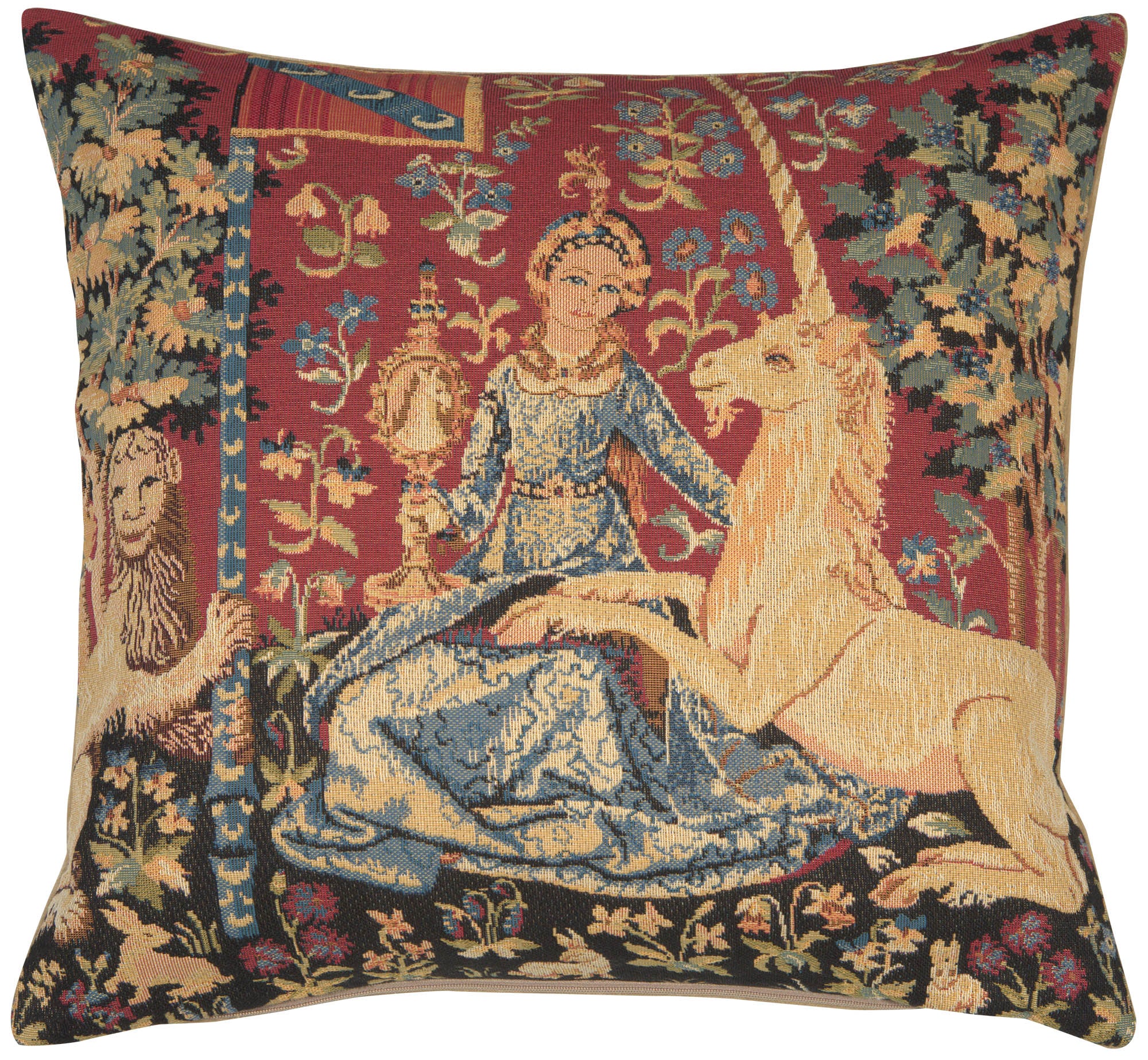 Medieval View Large European Cushion Cover