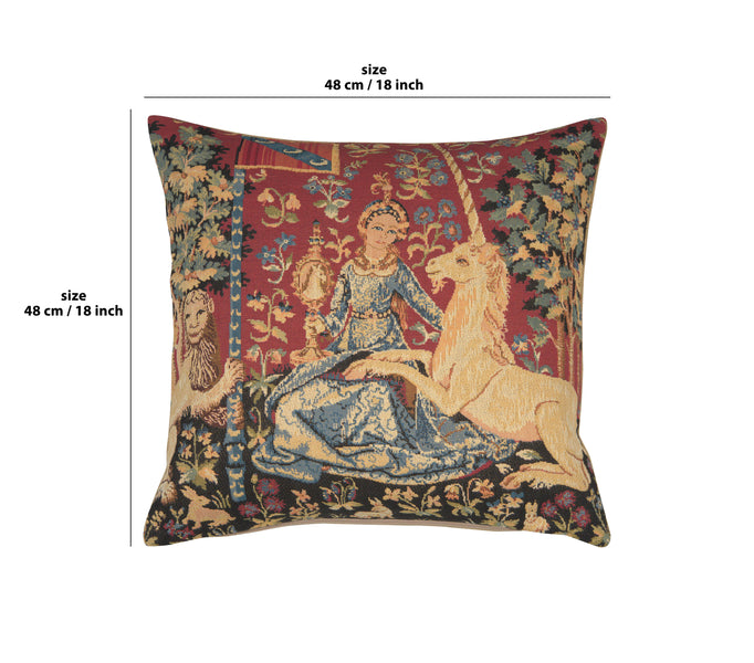 Medieval View Large European Cushion Cover