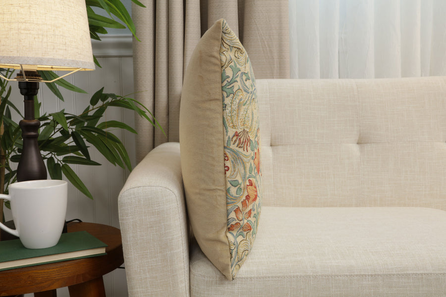 Golden Lily Light William Morris European Cushion Cover