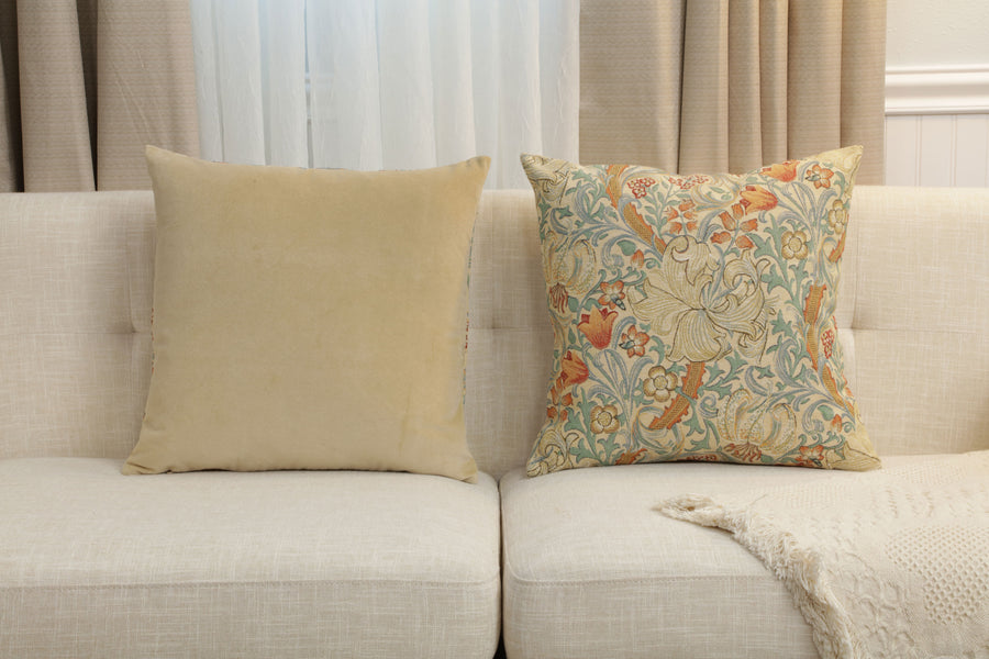 Golden Lily Light William Morris European Cushion Cover