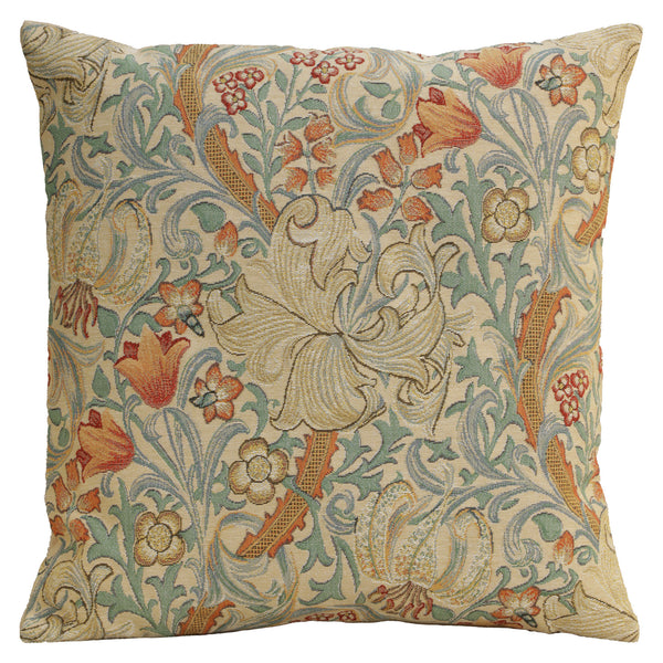 Golden Lily Light William Morris European Cushion Cover