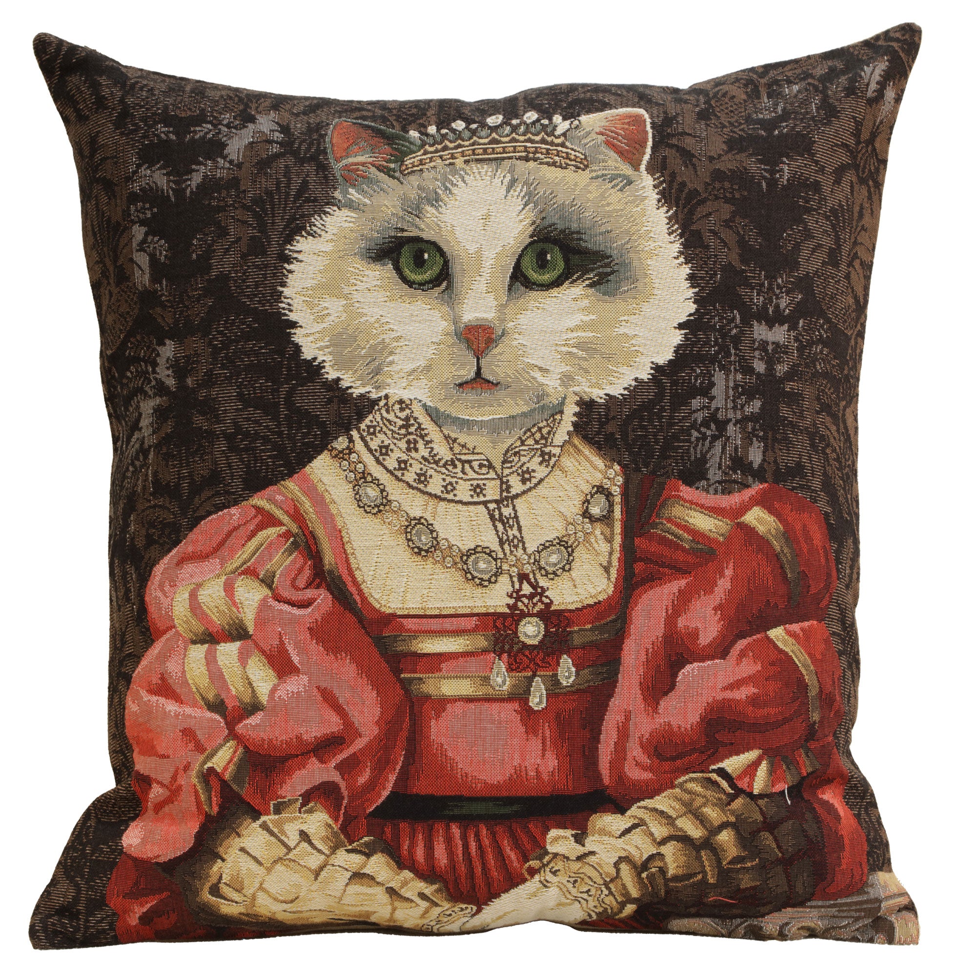 Cat With Crown A European Cushion Cover