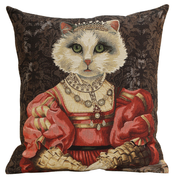 Cat With Crown A European Cushion Cover