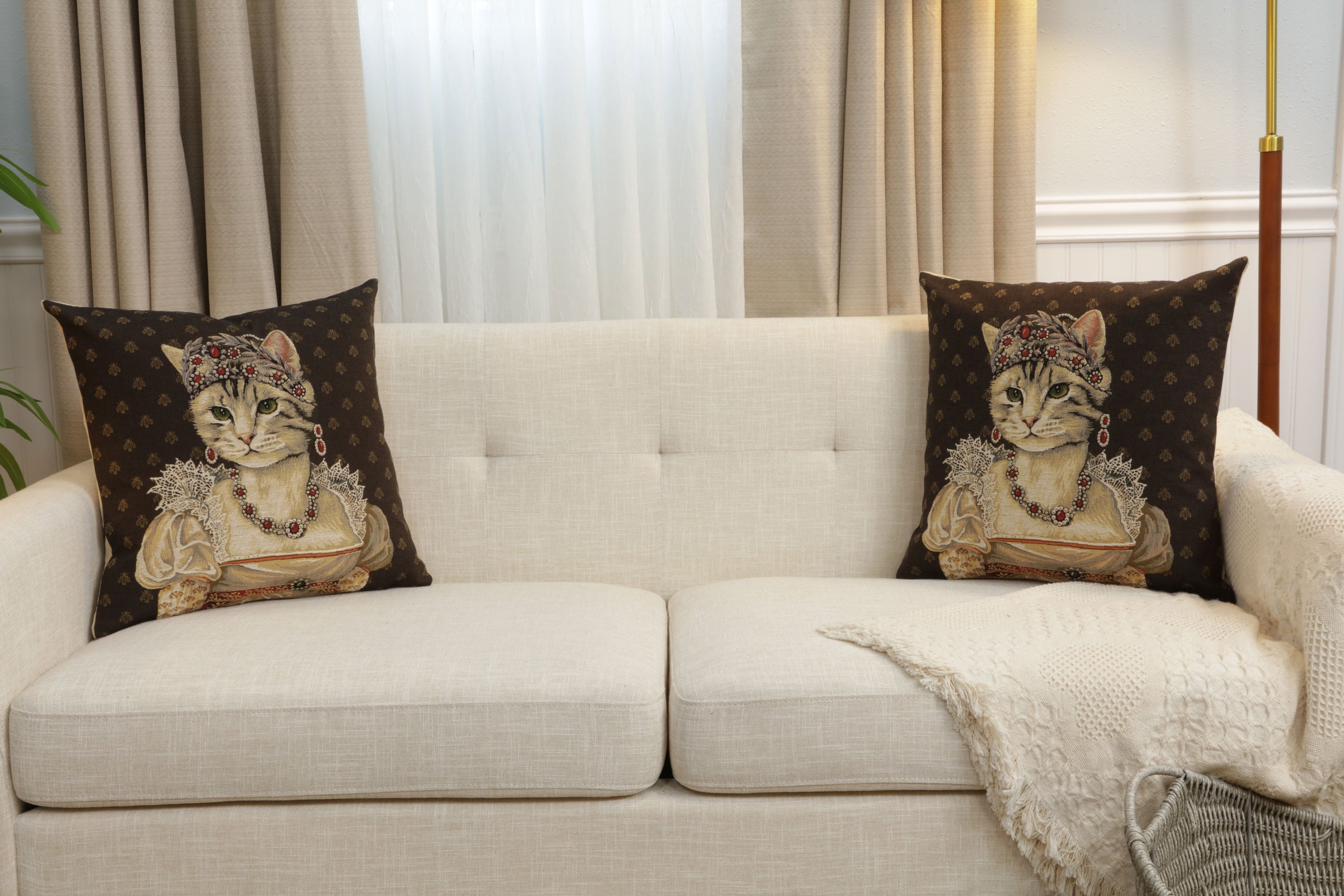Chat Josephine European Cushion Cover