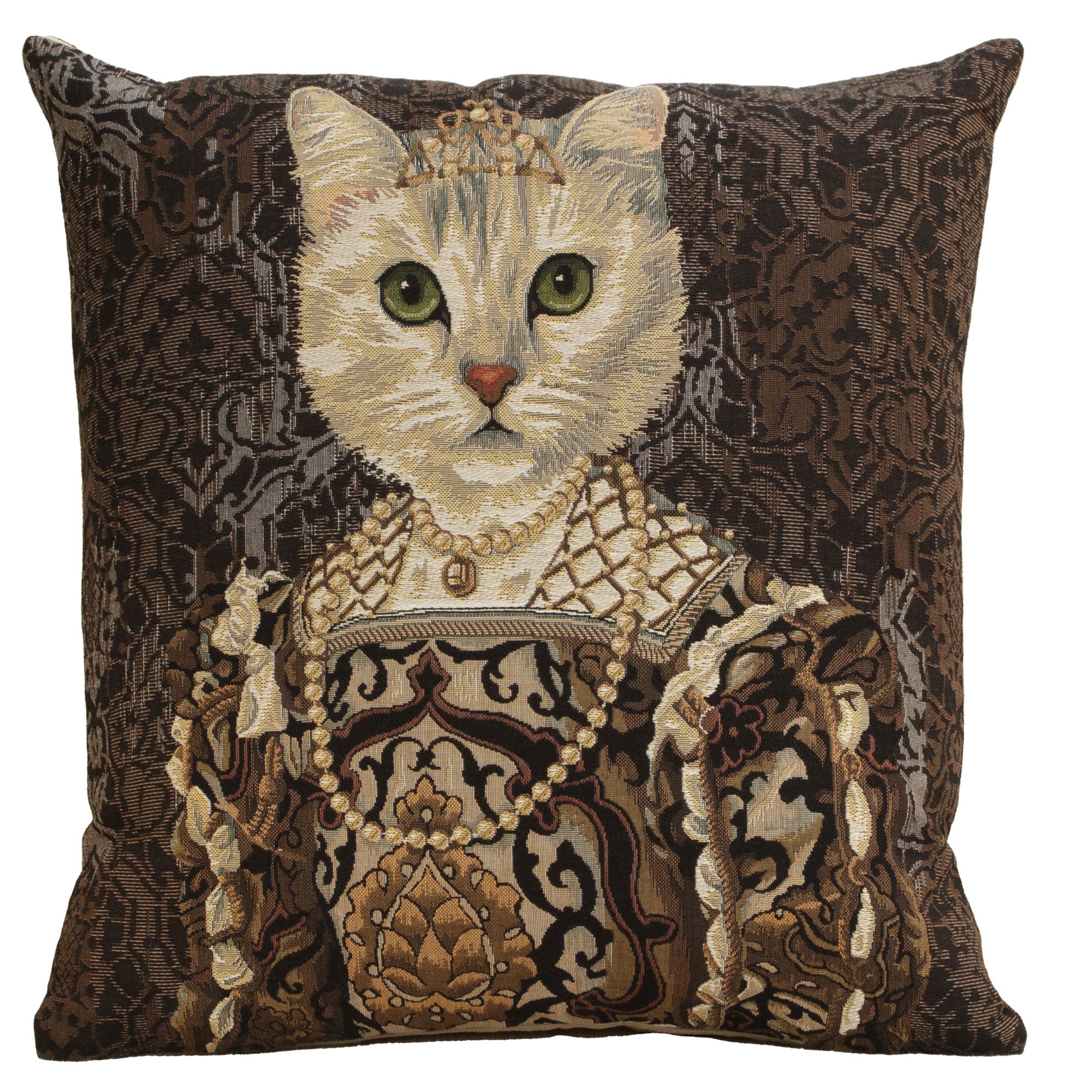 Cat With Crown B European Cushion Cover