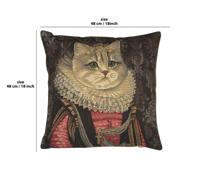 Cat With Crown C European Cushion Cover