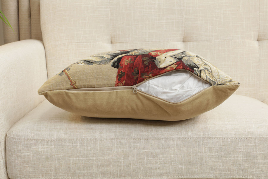 Chien Louis XIV European Cushion Cover