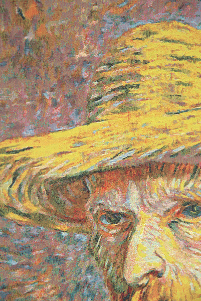 Van Gogh Self Portrait with Hat European Tapestry