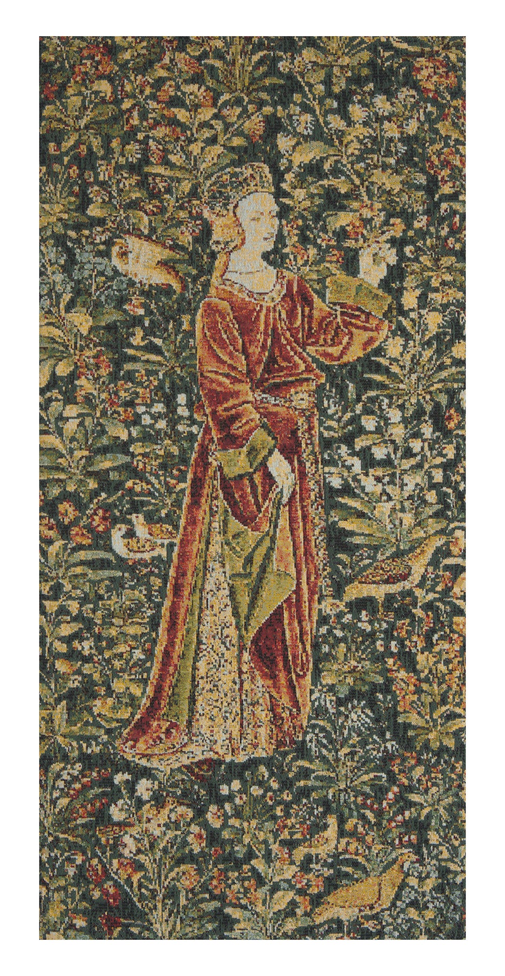 Promenade I Left Panel Light Belgian Tapestry Wall Hanging