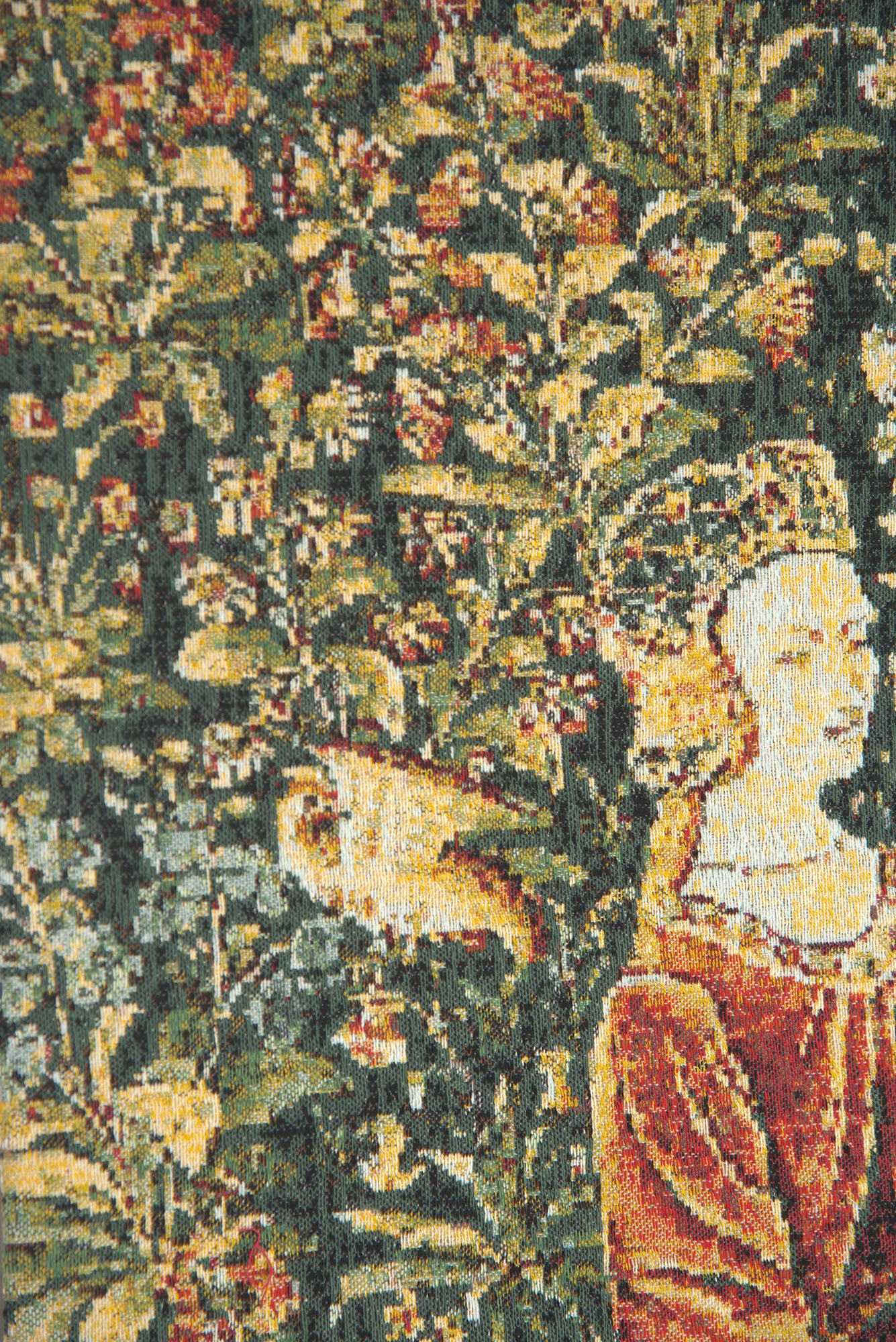Promenade I Left Panel Light Belgian Tapestry Wall Hanging