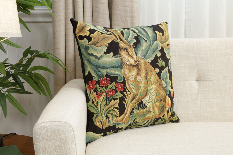 Hare by William Morris European Cushion Cover