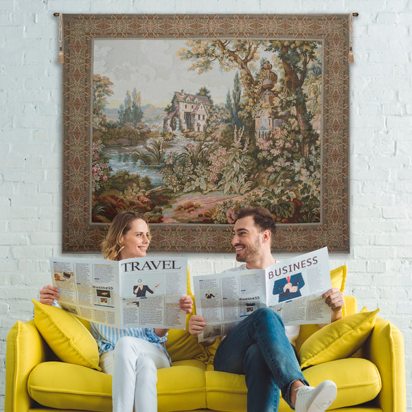Old Mill Horizontal Italian Tapestry
