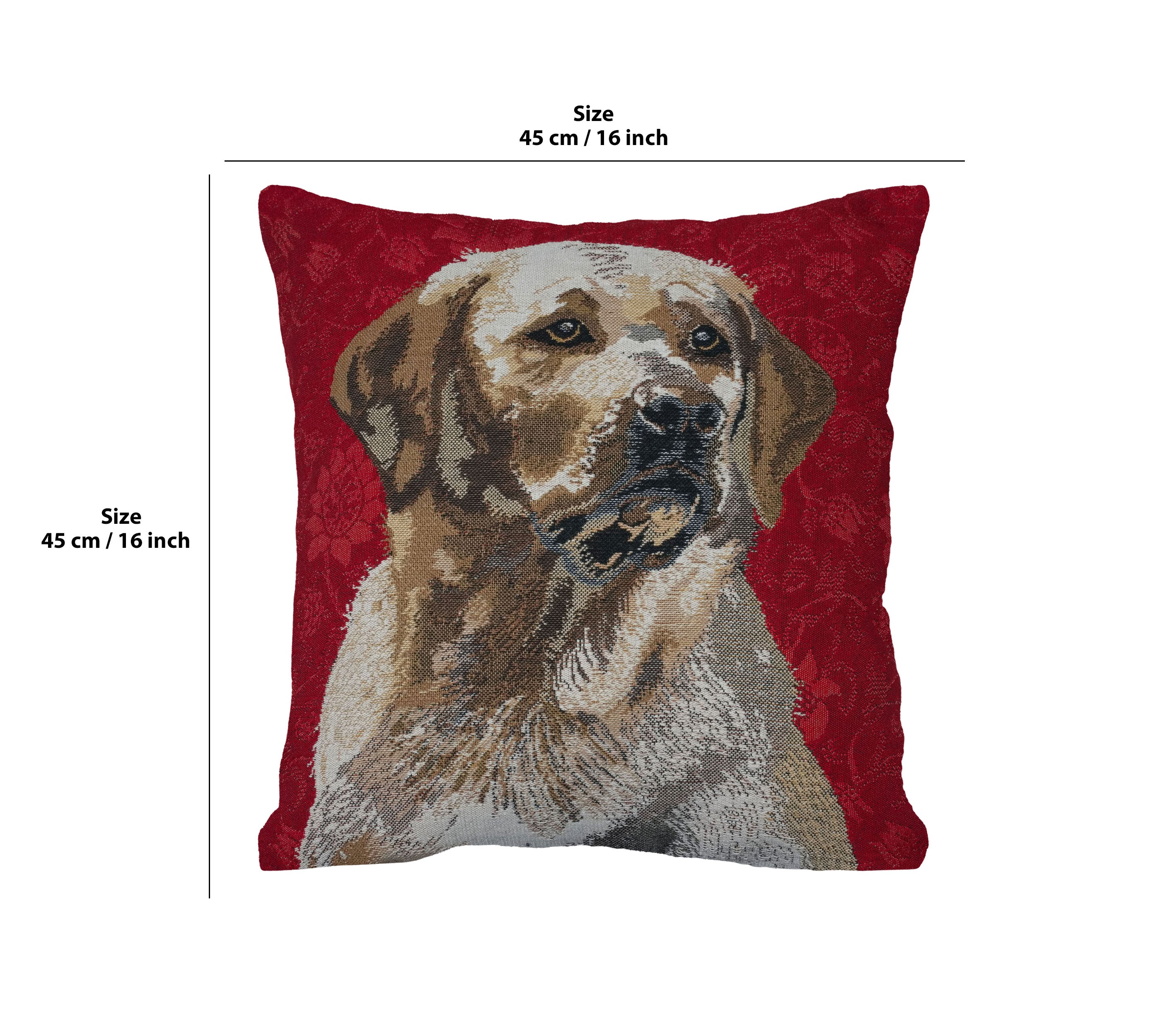 Labrador Red Belgian Cushion Cover