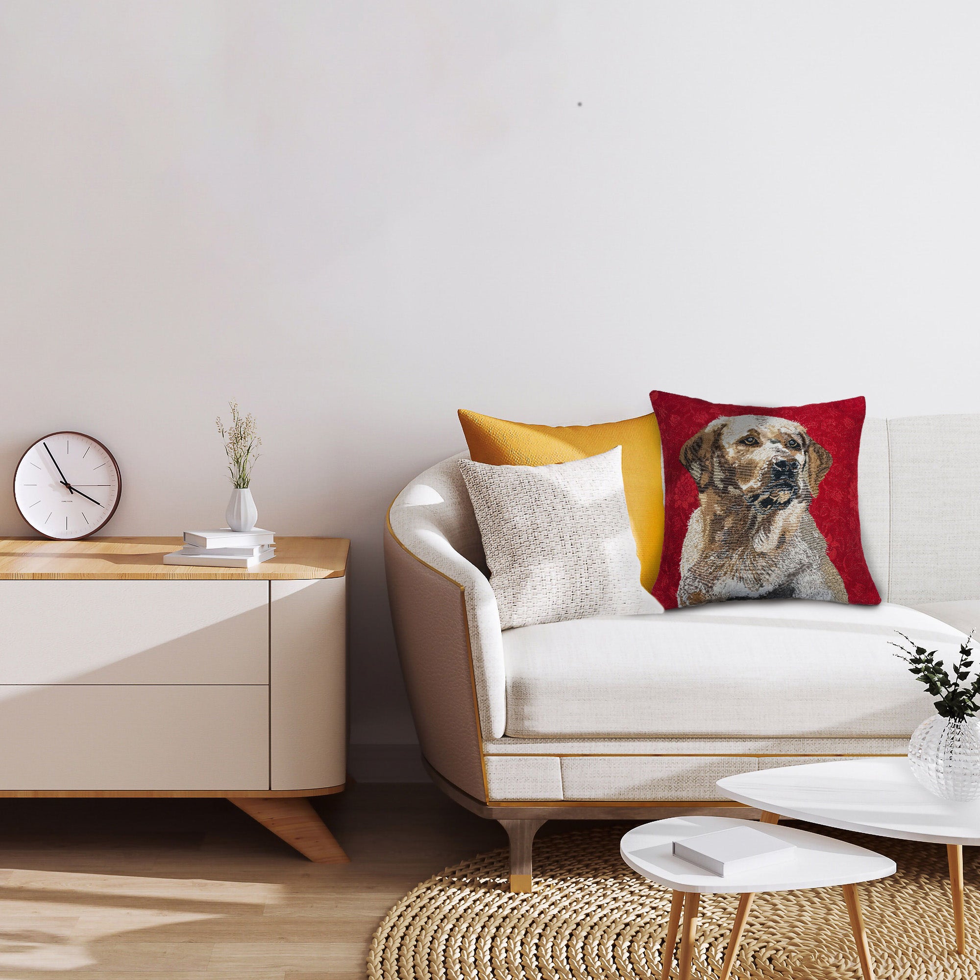 Labrador Red Belgian Cushion Cover