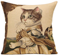 Herbert Cats C European Cushion Cover by Susan Herbert