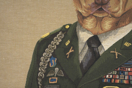 Chien Militaire Green European Cushion Cover