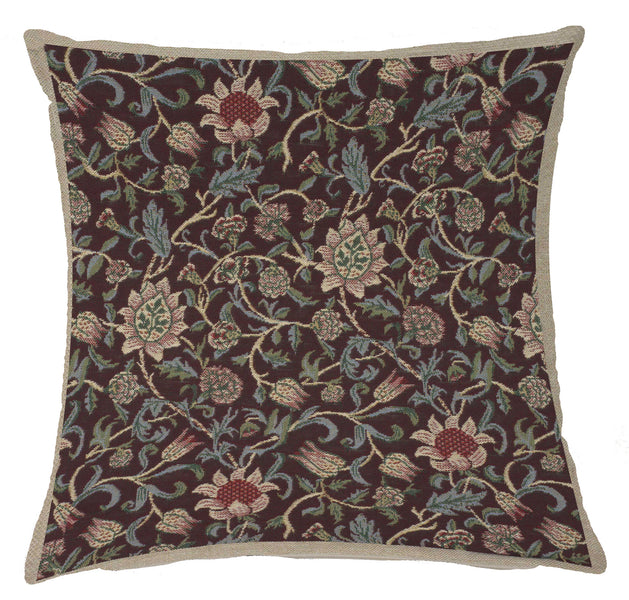 Fleur de Morris Damson Belgian Cushion Cover