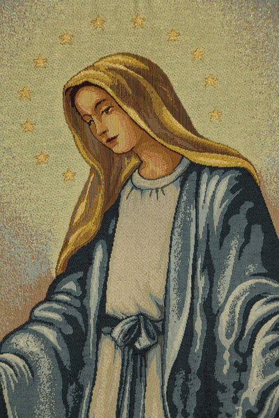 Madonna Miracolosa Italian Tapestry Wall Hanging