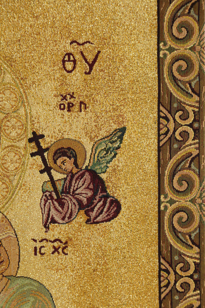 Madonna Perpetuo Soccorso Italian Tapestry Wall Hanging