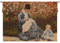 Camille et L enfant French Tapestry by Claude Monet