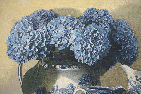 Blue Willow Horizontal Fine Art Tapestry