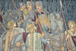 Departure of the Knights Large Italian Tapestry Wall Hanging