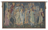 Departure of the Knights Large Italian Tapestry Wall Hanging