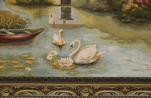 Swans on a Country Lake