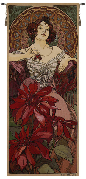 Mucha Rubis Stone European Tapestry