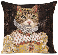 Grey Cat Sisi European Cushion Cover