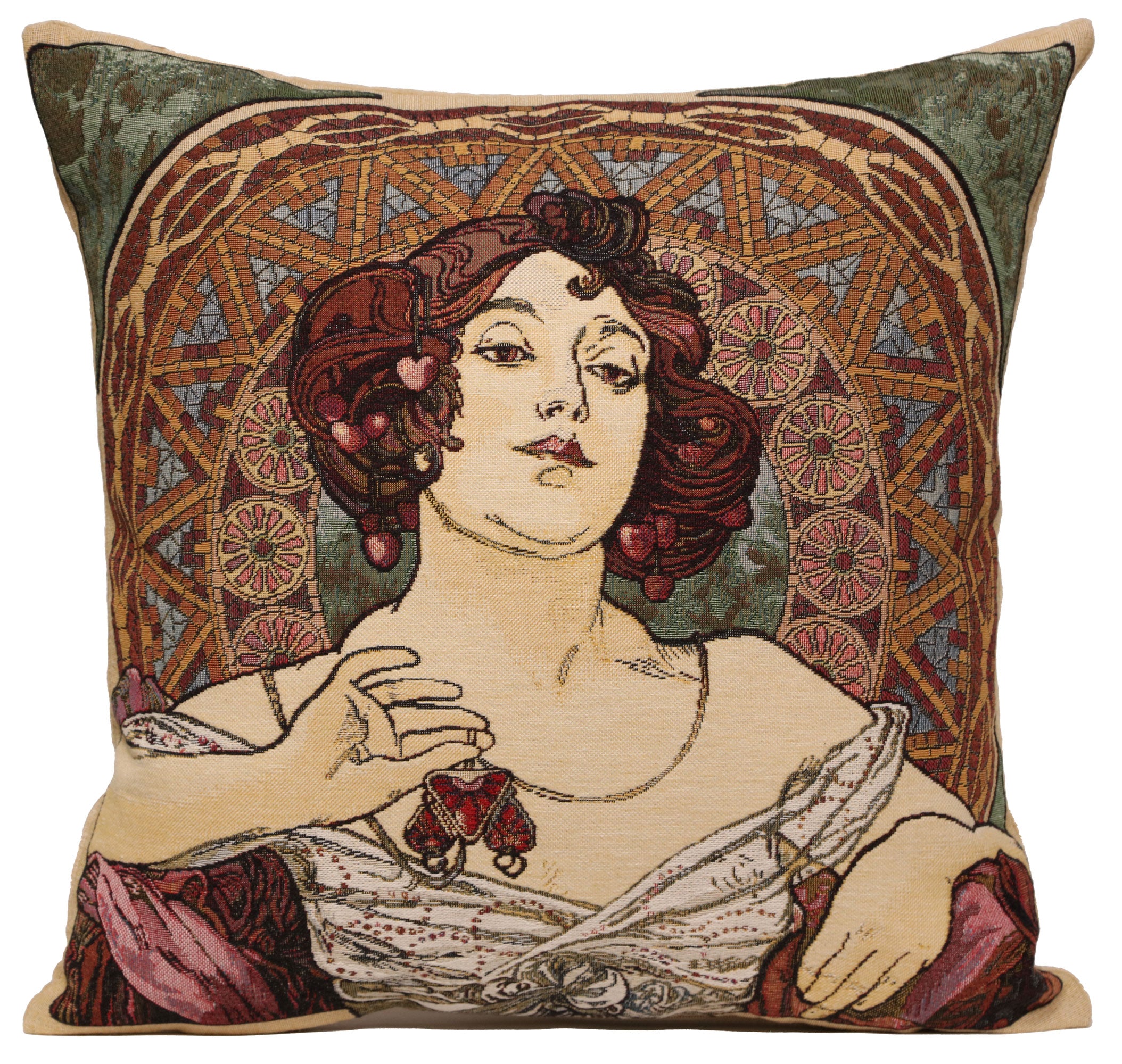 Mucha Rubis Stone I European Cushion Cover