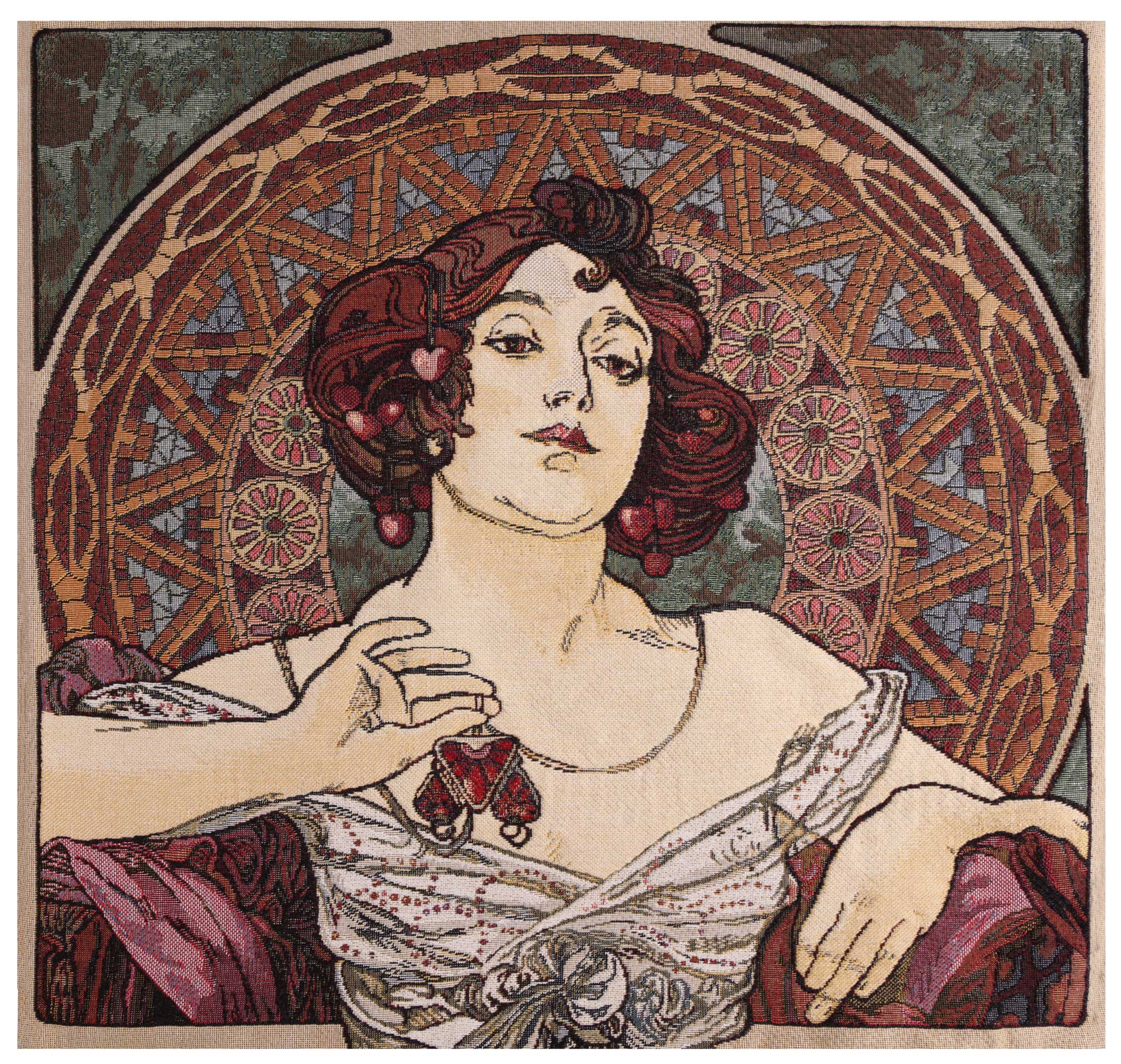 Mucha Rubis Stone I European Cushion Cover