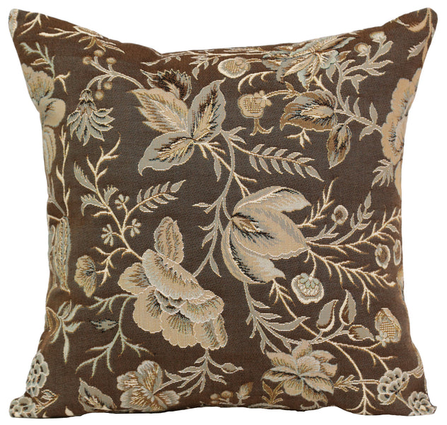 Peony Grey B French Tapestry Cushion