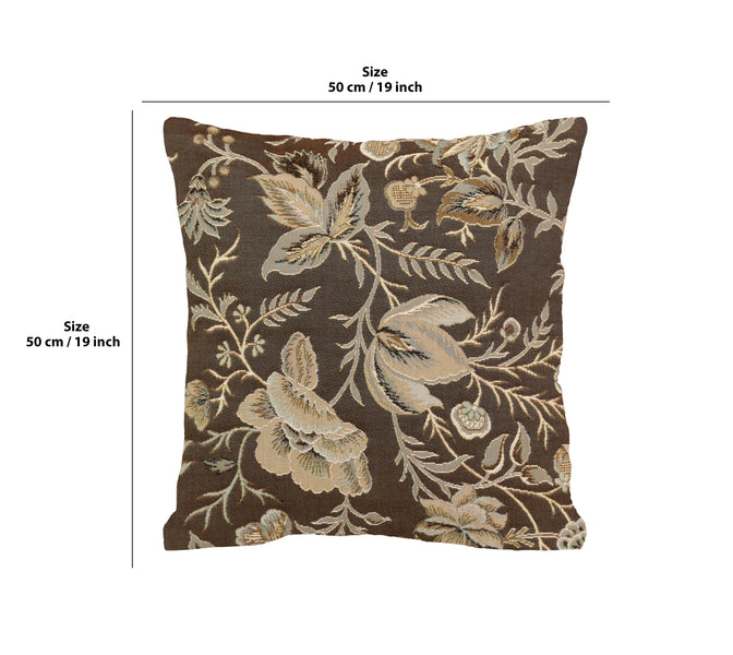 Peony Grey B French Tapestry Cushion