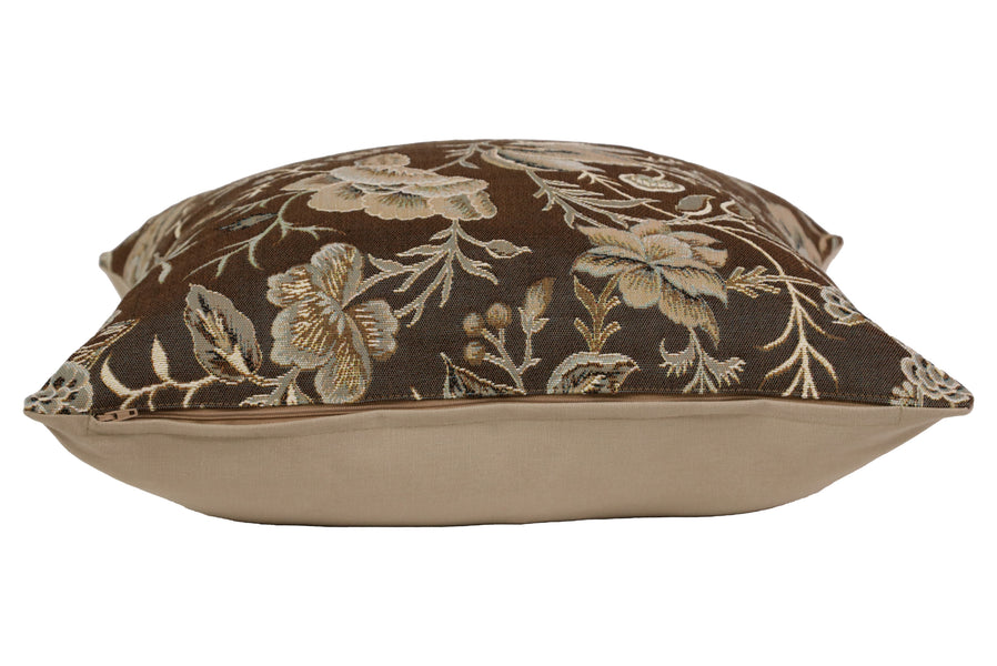 Peony Grey B French Tapestry Cushion