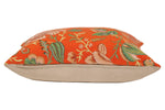 Peony Orange A French Tapestry Cushion