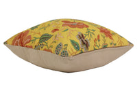 Peony Yellow B French Tapestry Cushion